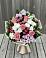 Букет цветов из: Альстромерии, Гвоздики, Розы и Хризантемы в Снежногорске