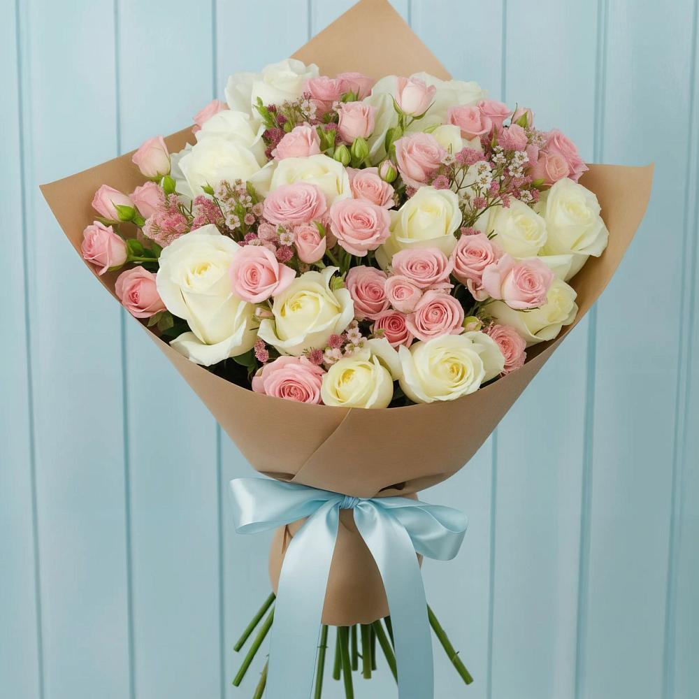 Букет цветов из: Розы в Снежногорске