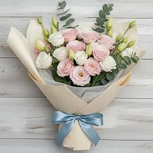 Букет цветов из:  Лизиантусы в Снежногорске
