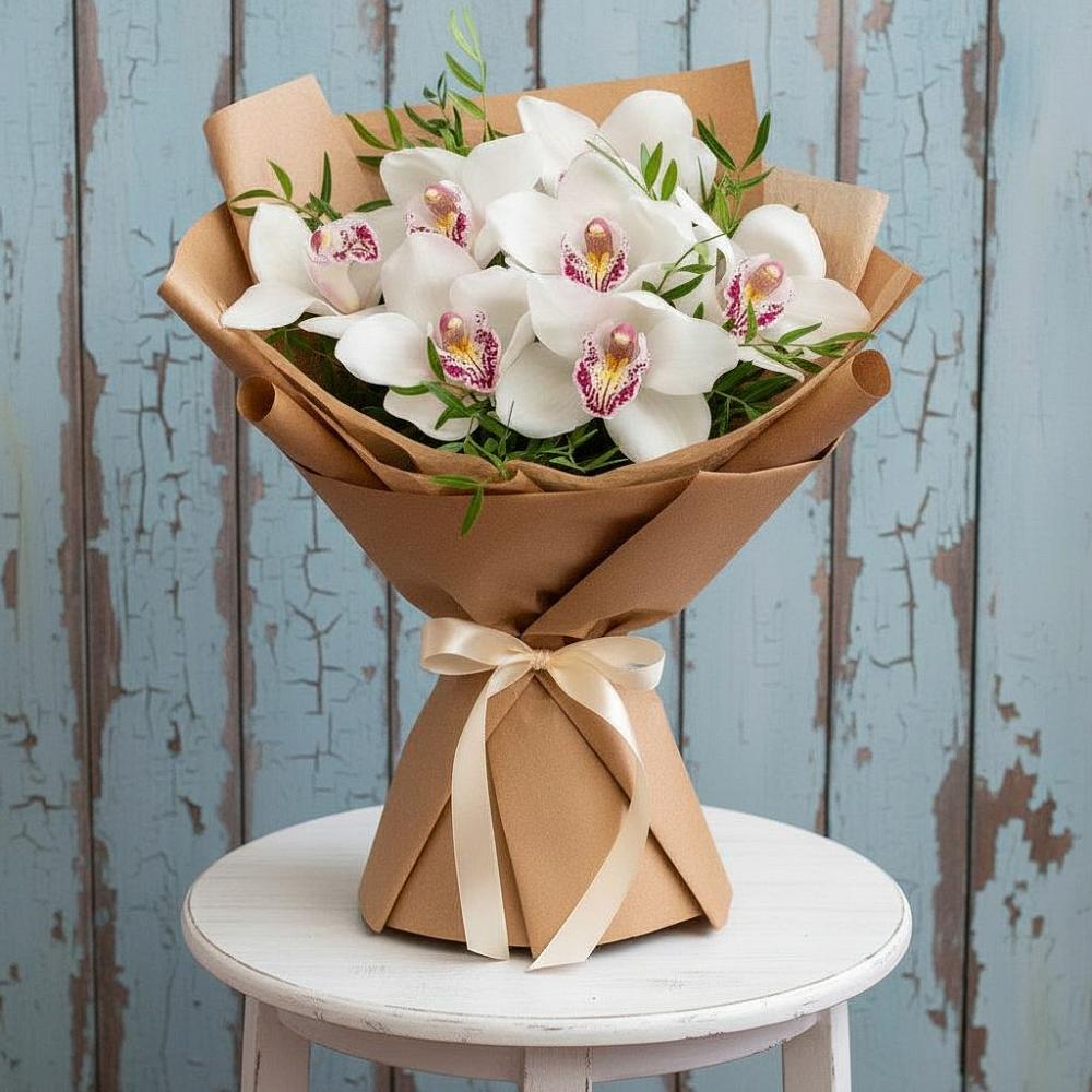 Букет цветов из: Орхидеи и Розы в Снежногорске