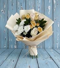 Букет цветов из:  Розы и Хризантемы в Снежногорске