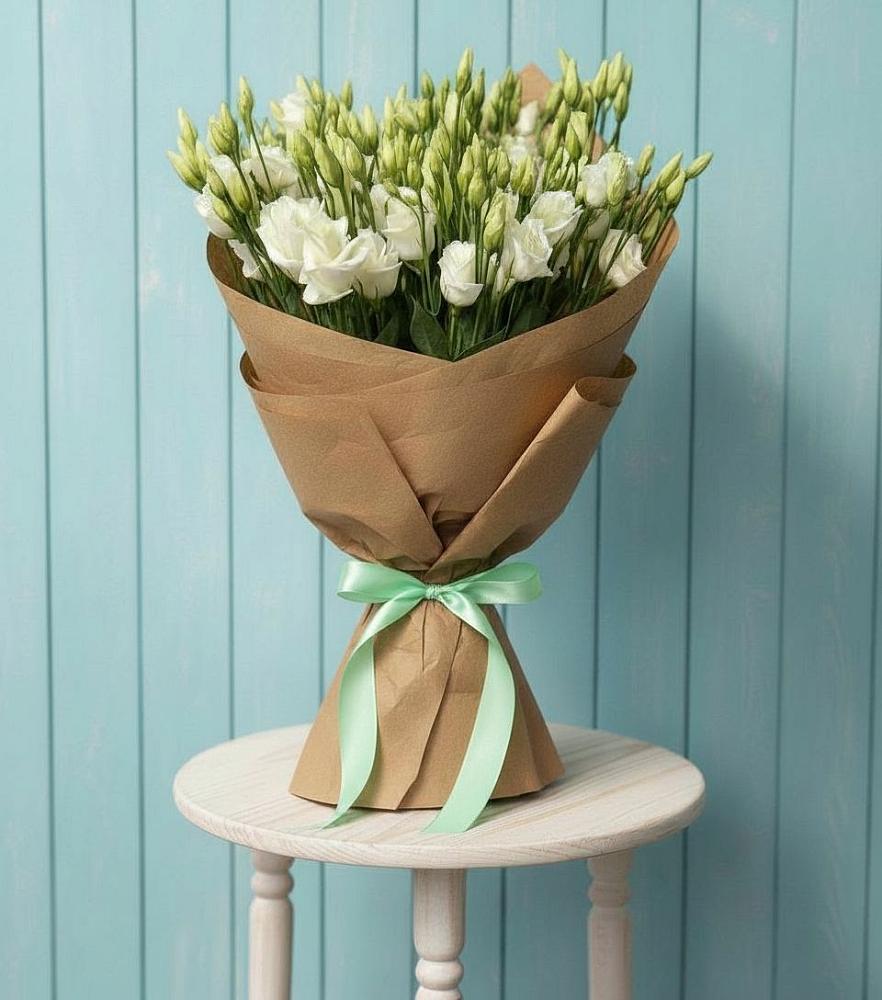 Букет цветов из: Лизиантусы в Снежногорске