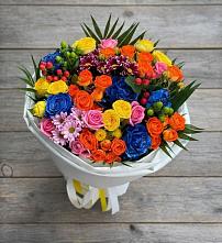 Букет цветов из:  Розы и Хризантемы в Снежногорске