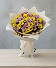 Букет цветов из:  Хризантемы #REPLACE_PRED# Снежногорске