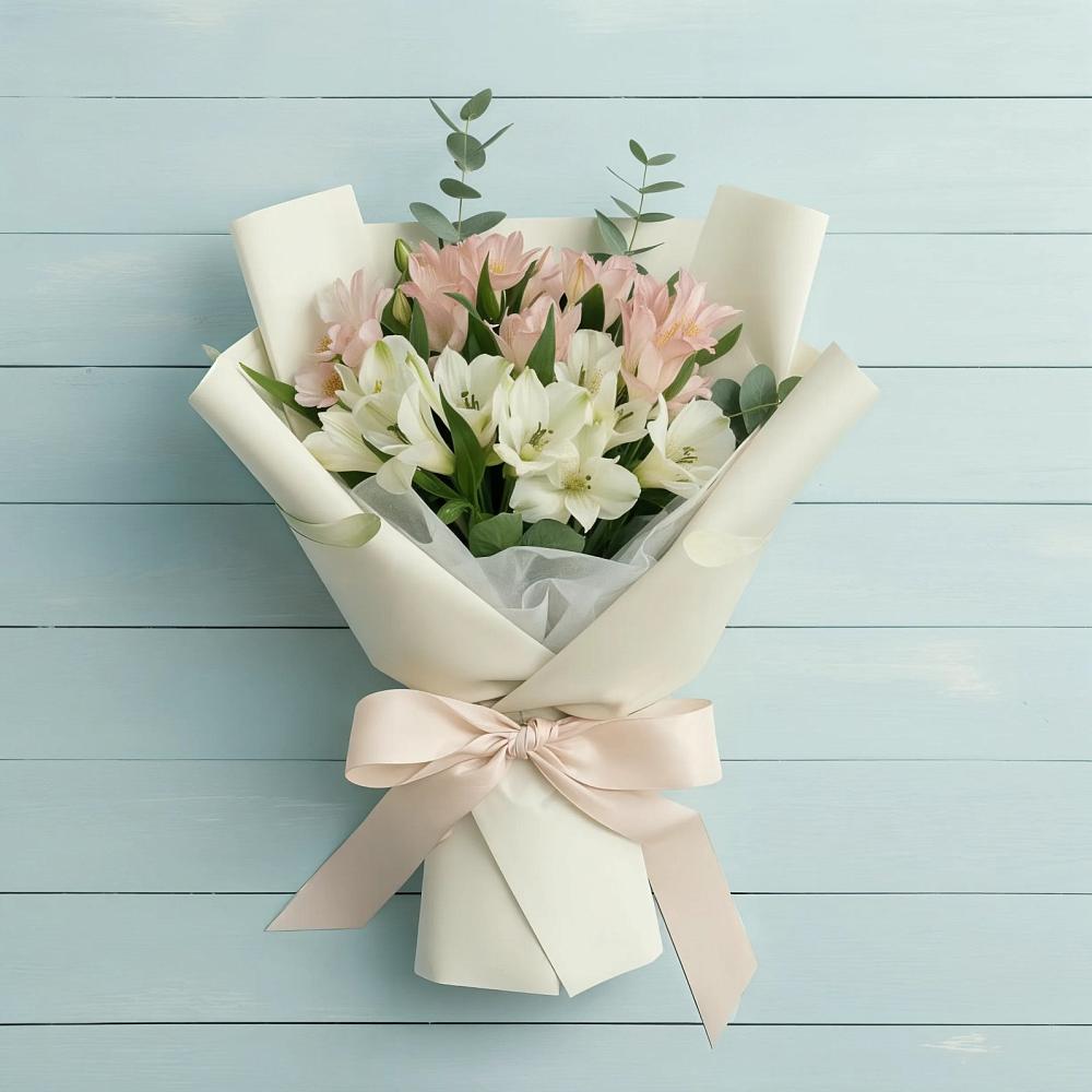 Букет цветов из: Альстромерии в Снежногорске