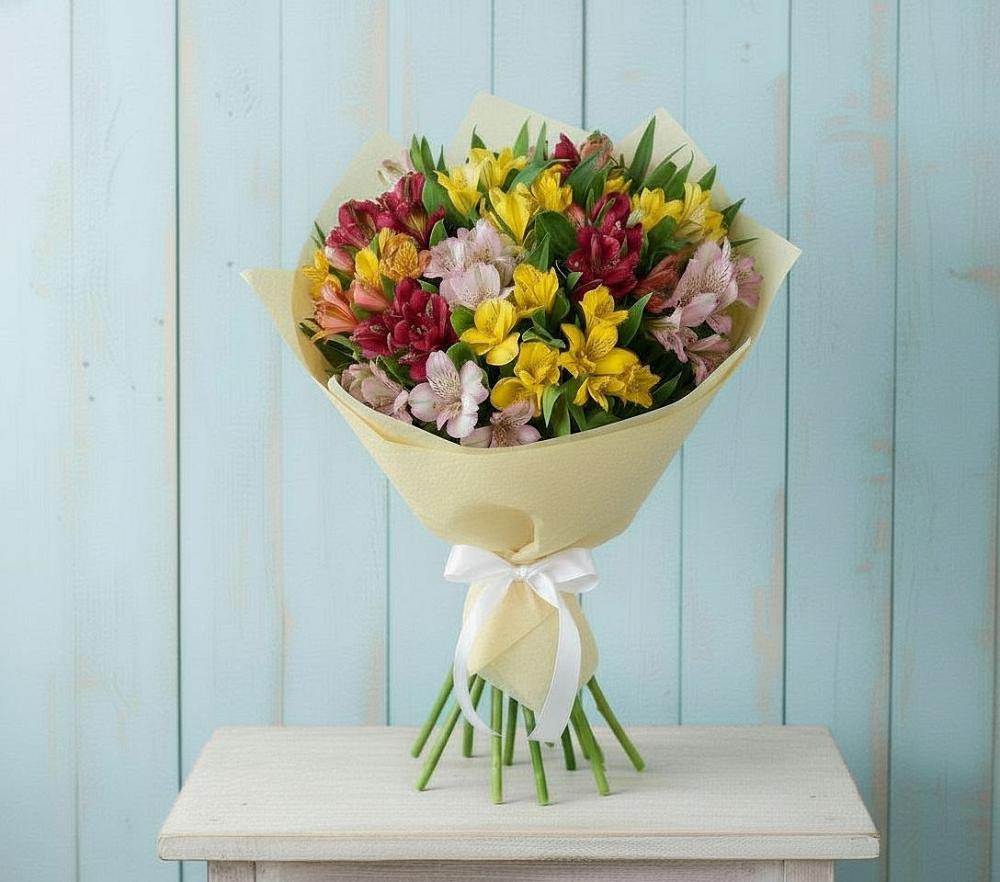 Букет цветов из: Альстромерии в Снежногорске