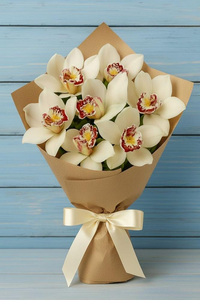 Букет цветов из: Орхидеи и Розы в Снежногорске