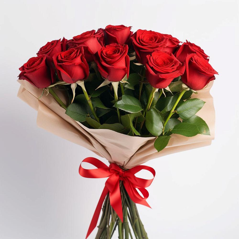 Букет 11 Красных роз Эдлесс Лав в Снежногорске