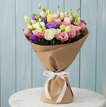 Букет цветов из:  Лизиантусы #REPLACE_PRED# Снежногорске