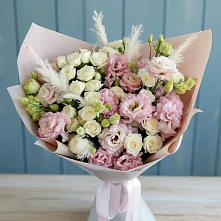 Букет цветов из:  Альстромерии и Розы в Снежногорске