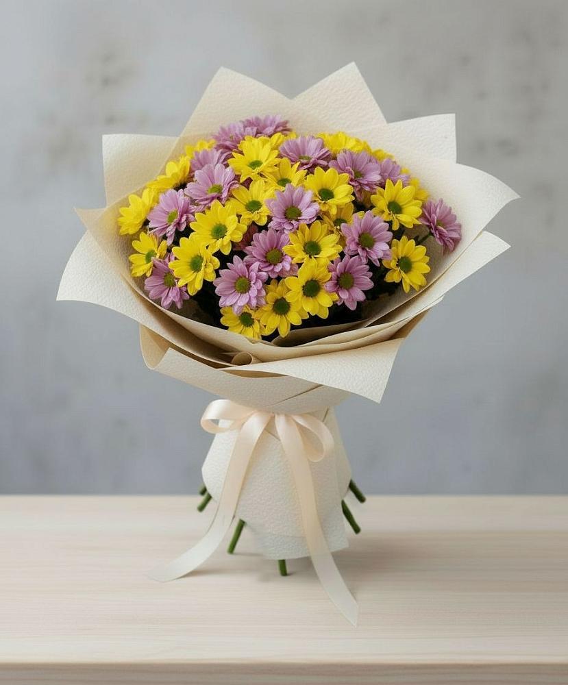 Букет цветов из: Хризантемы в Снежногорске